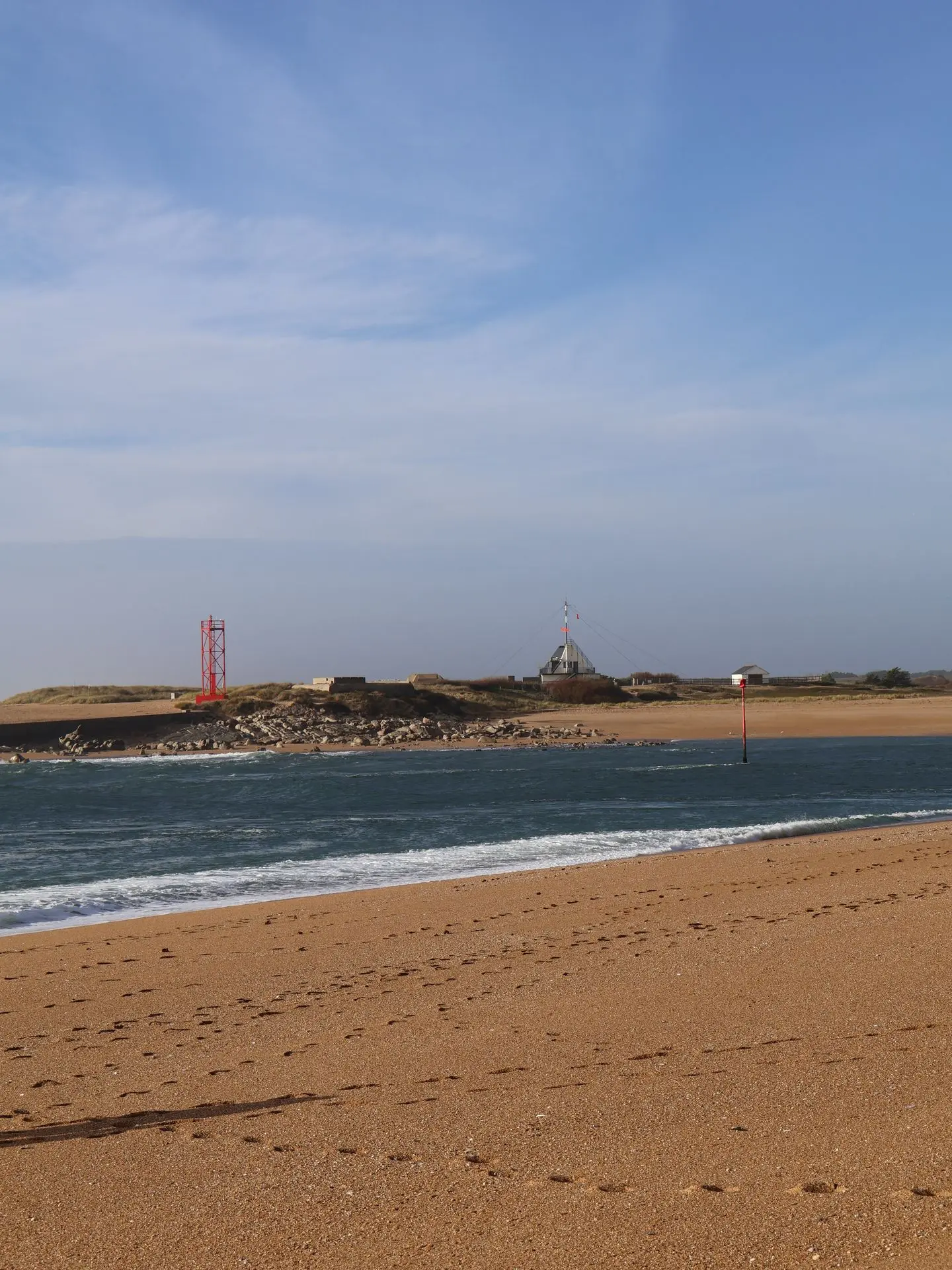 Le sémaphore nous aide à passer la barre d'Etel - Bivouac des Sciences